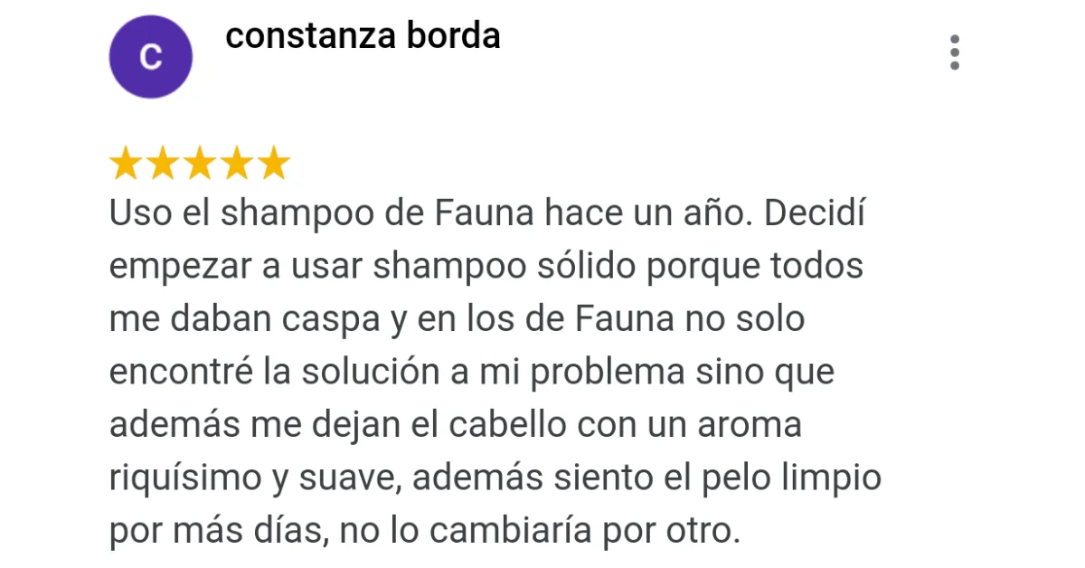 Shampoo sólido Argentina